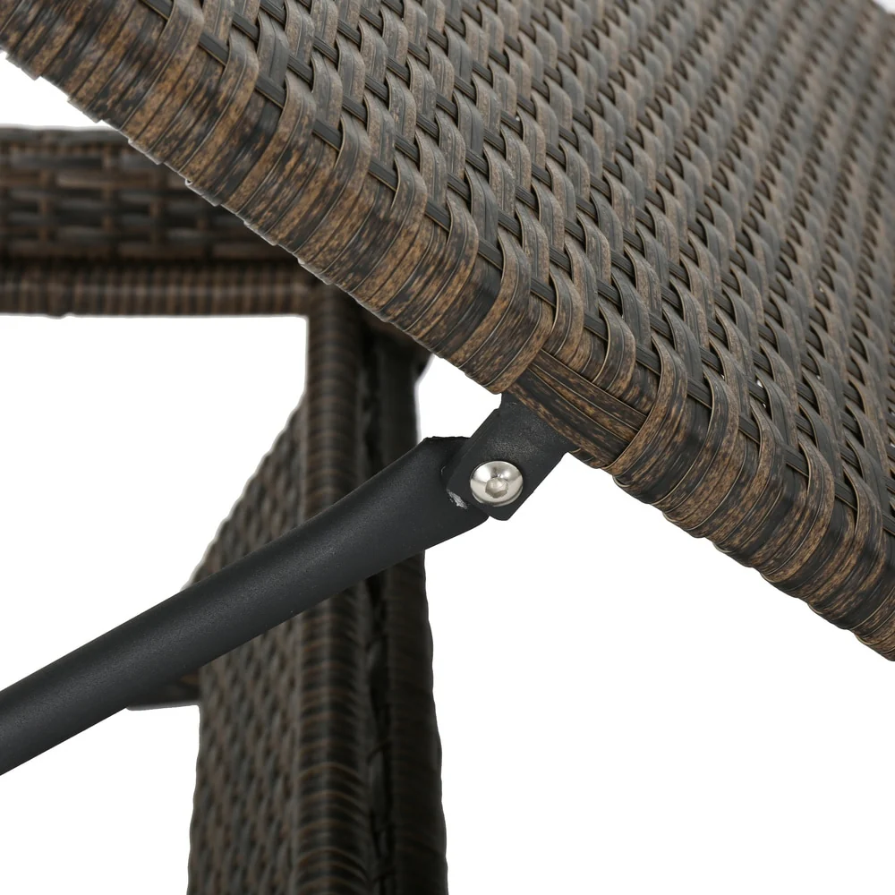 Thira Outdoor Wicker Chaise Lounge Chair (Set of 4) by Christopher Knight Home