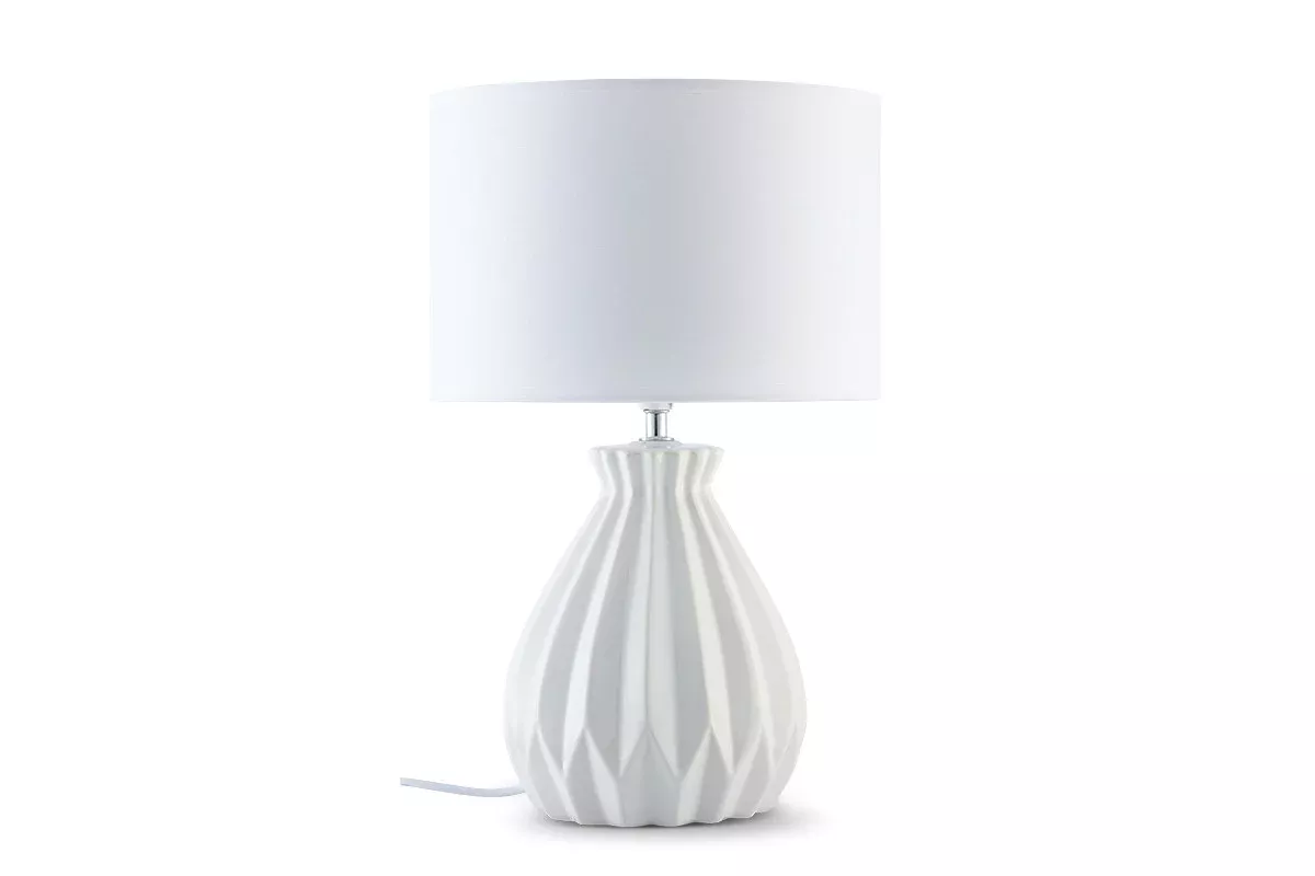 KONSIMO FABO duża lampa stołowa biała