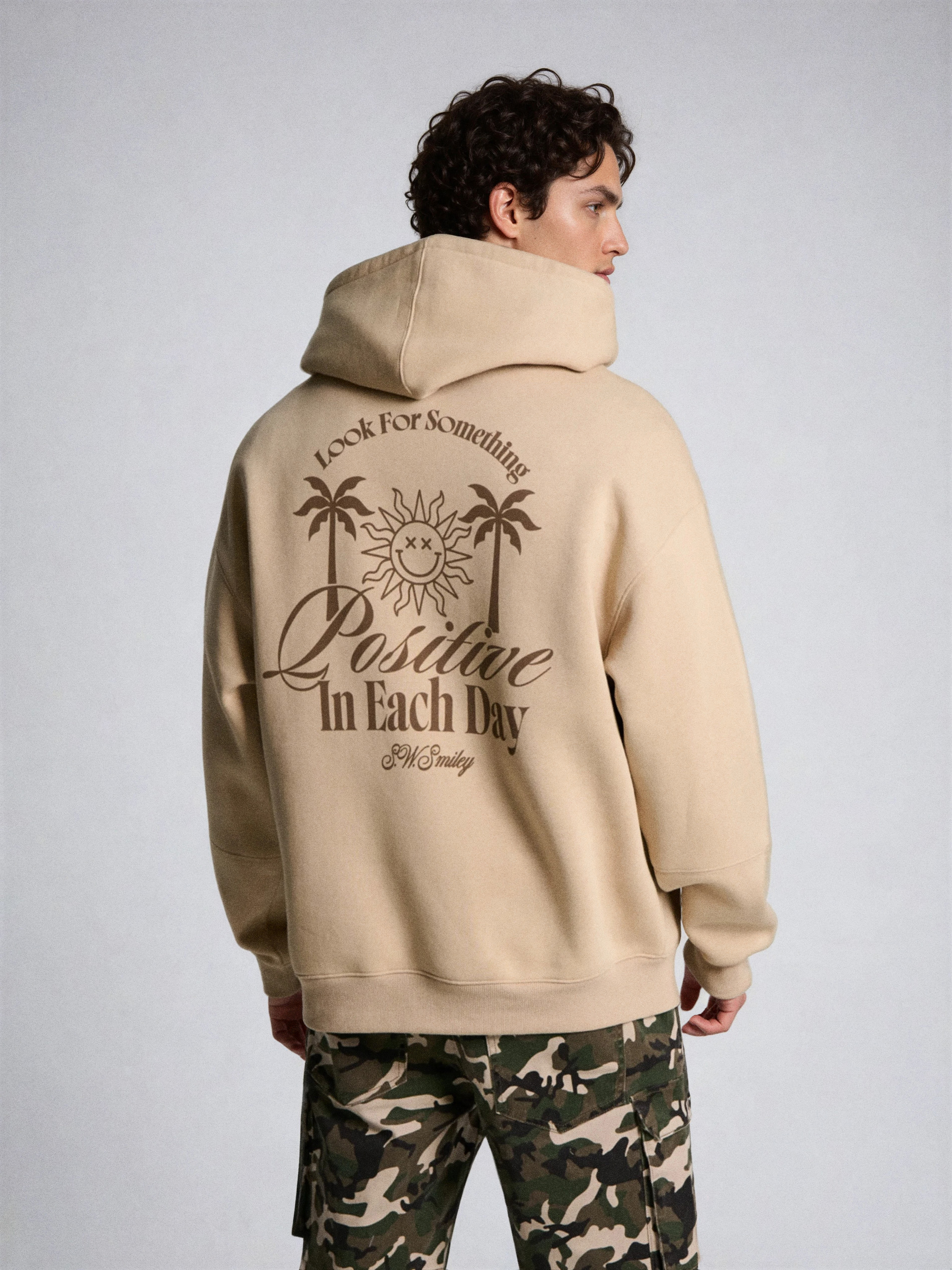 Bluza hoodie z nadrukiem S.W.Smiley®