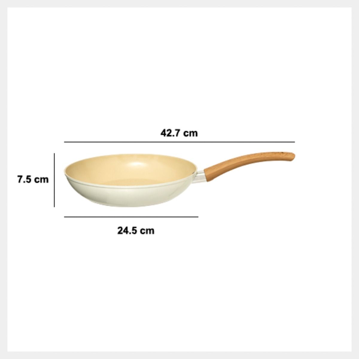 Patelnia HARMONY beżowa 24x7,5 cm