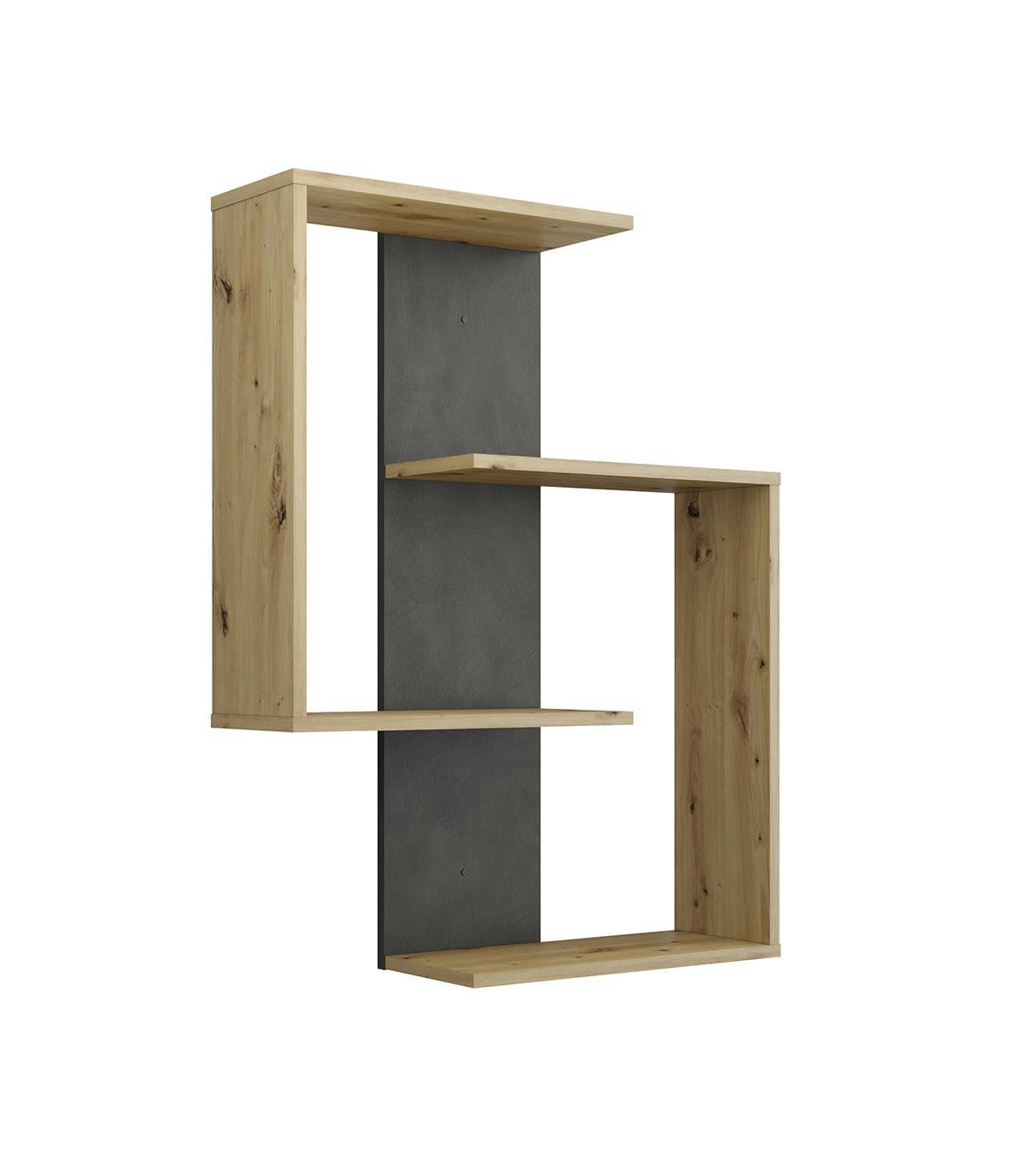 KRETA - Etagère Murale 4 Tablettes L65 cm