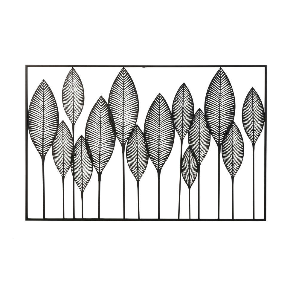 LAGOS - Déco murale en métal noir ajouré 125x82