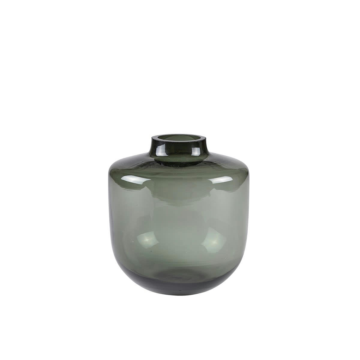 LIVING - Vase en verre gris