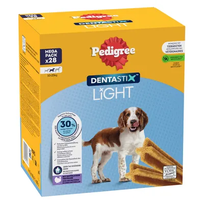 Pedigree Dentastix Light - Daily Oral Care for Medium Dogs (10 - 25 kg)