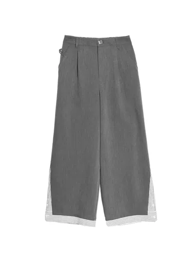 Patchwork Detail Suit Pants - 26SDB313D