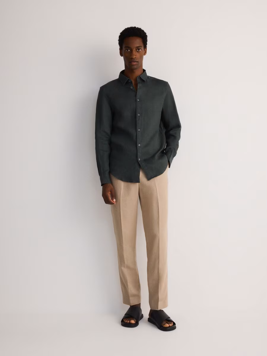 Regular Fit Linen Shirt