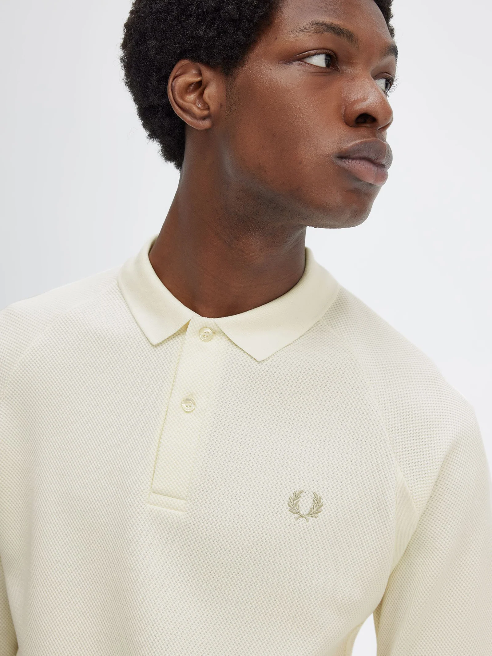 Rib Detail Polo Shirt
