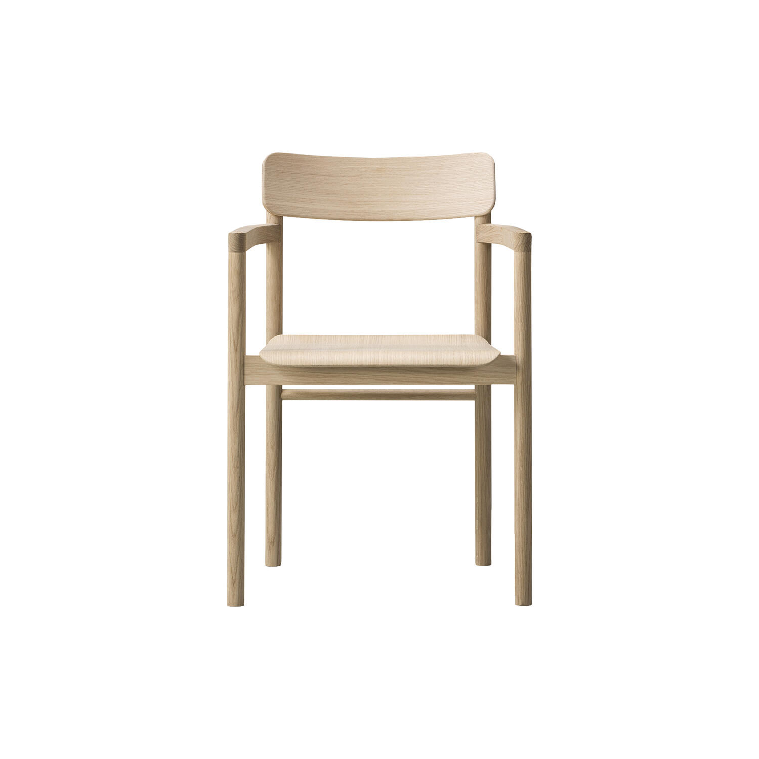 Post Chair, lacquered oak