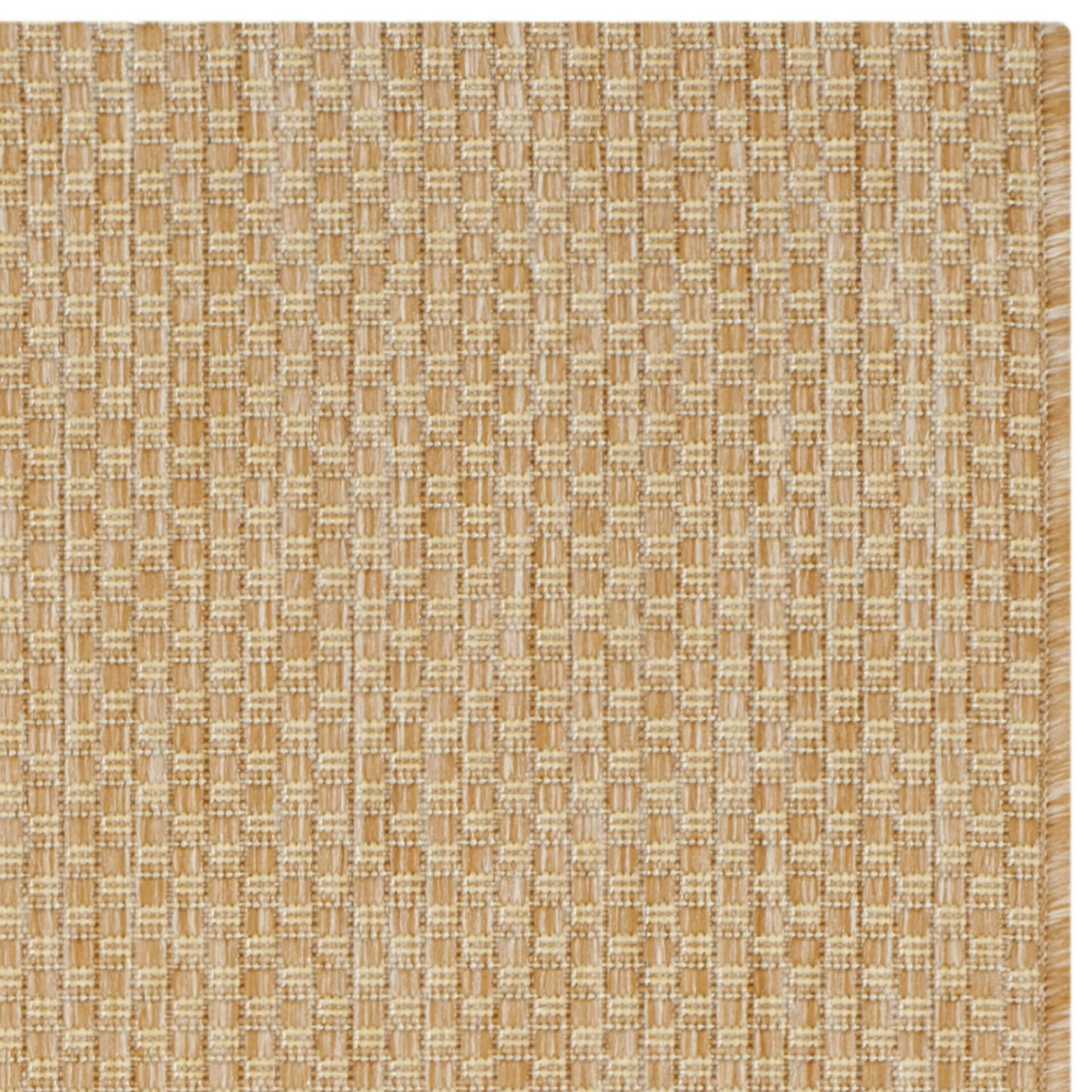 COURTYARD - Tapis interieur & exterieur en naturel & crème, 79 x 152 cm