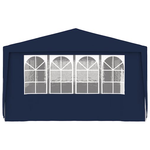 NNEVL Professional Party Tent with Side Walls 4x9 m Blue 90 g/m&sup2;