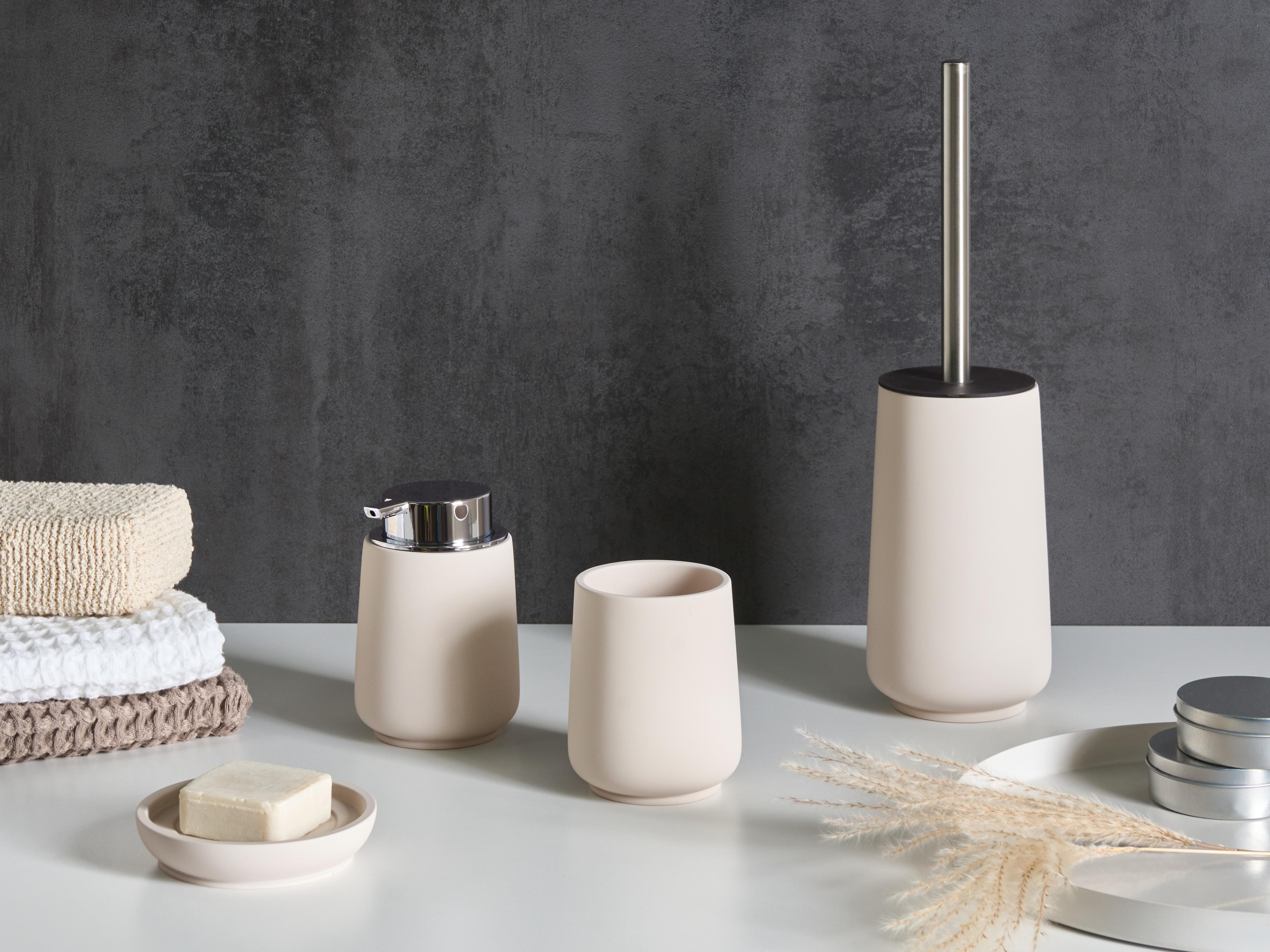 4-Piece Bathroom Accessories Set SUCHES Beige