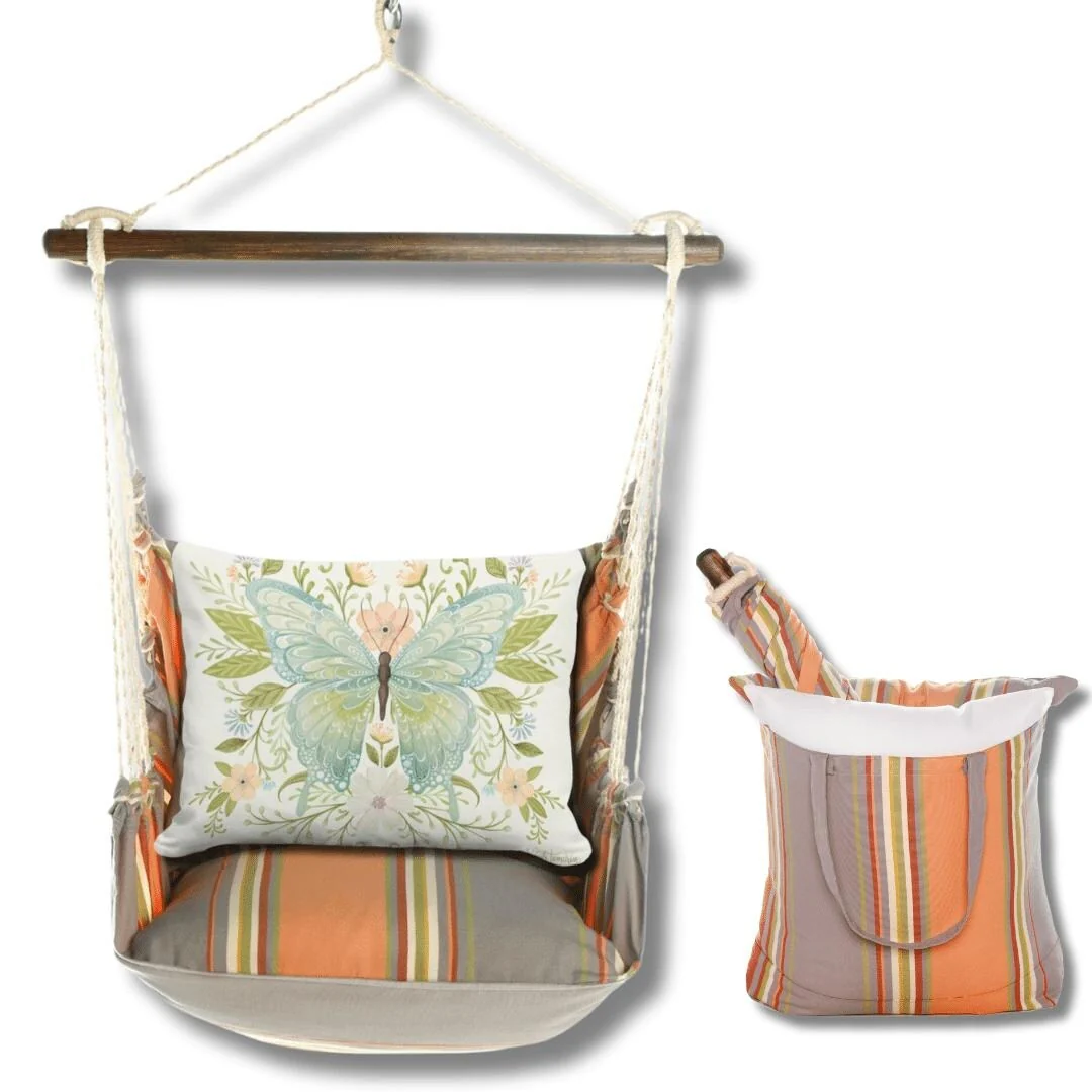 Magnolia Casual Swing Set 4 piece - Serene Sunset w/ Whimsy Butterfly