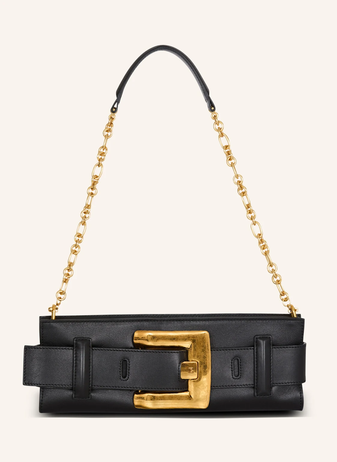 BALMAIN Anthem Clutch aus Kalbsleder