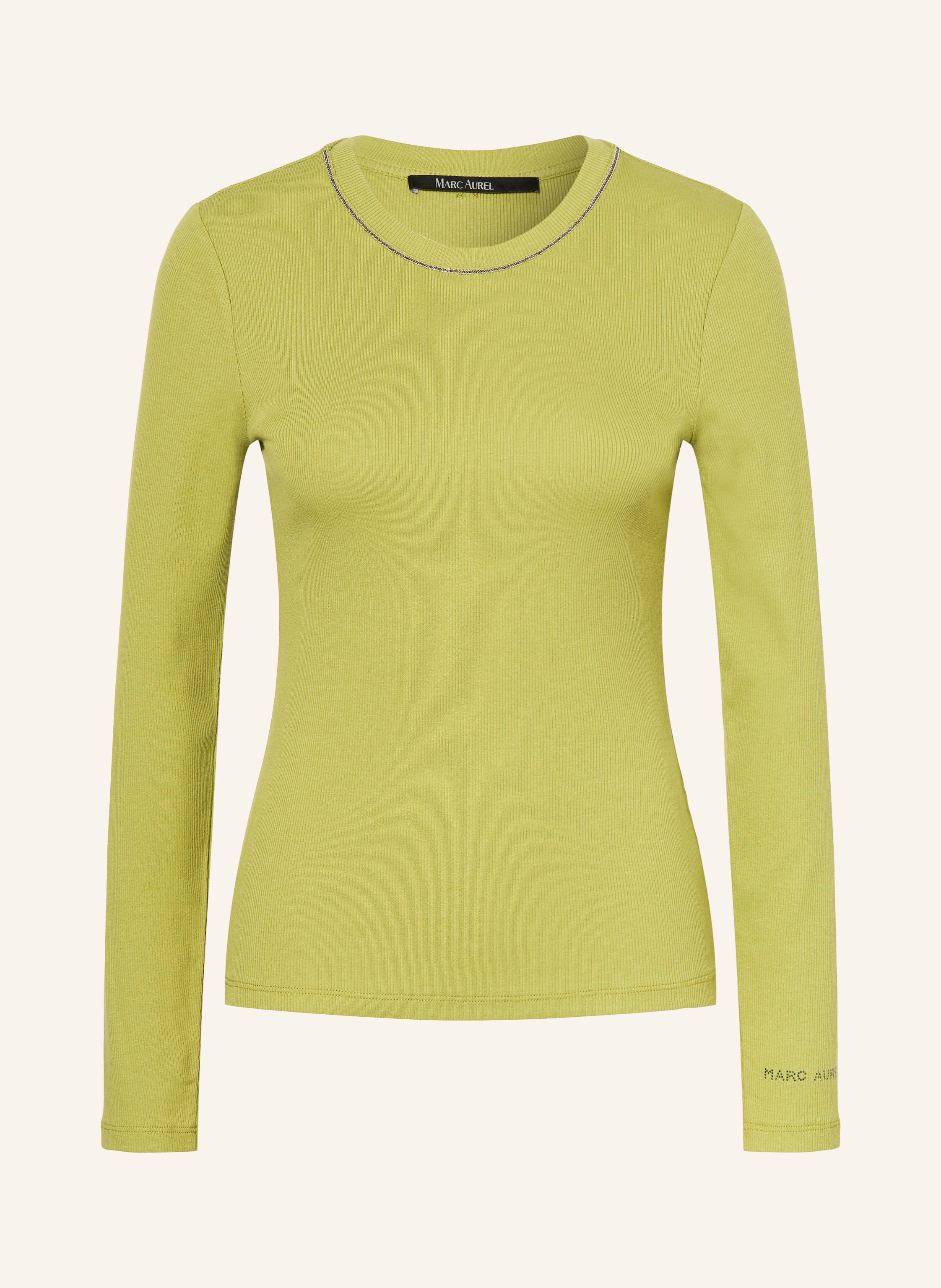 MARC AUREL Longsleeve mit Schmucksteinen