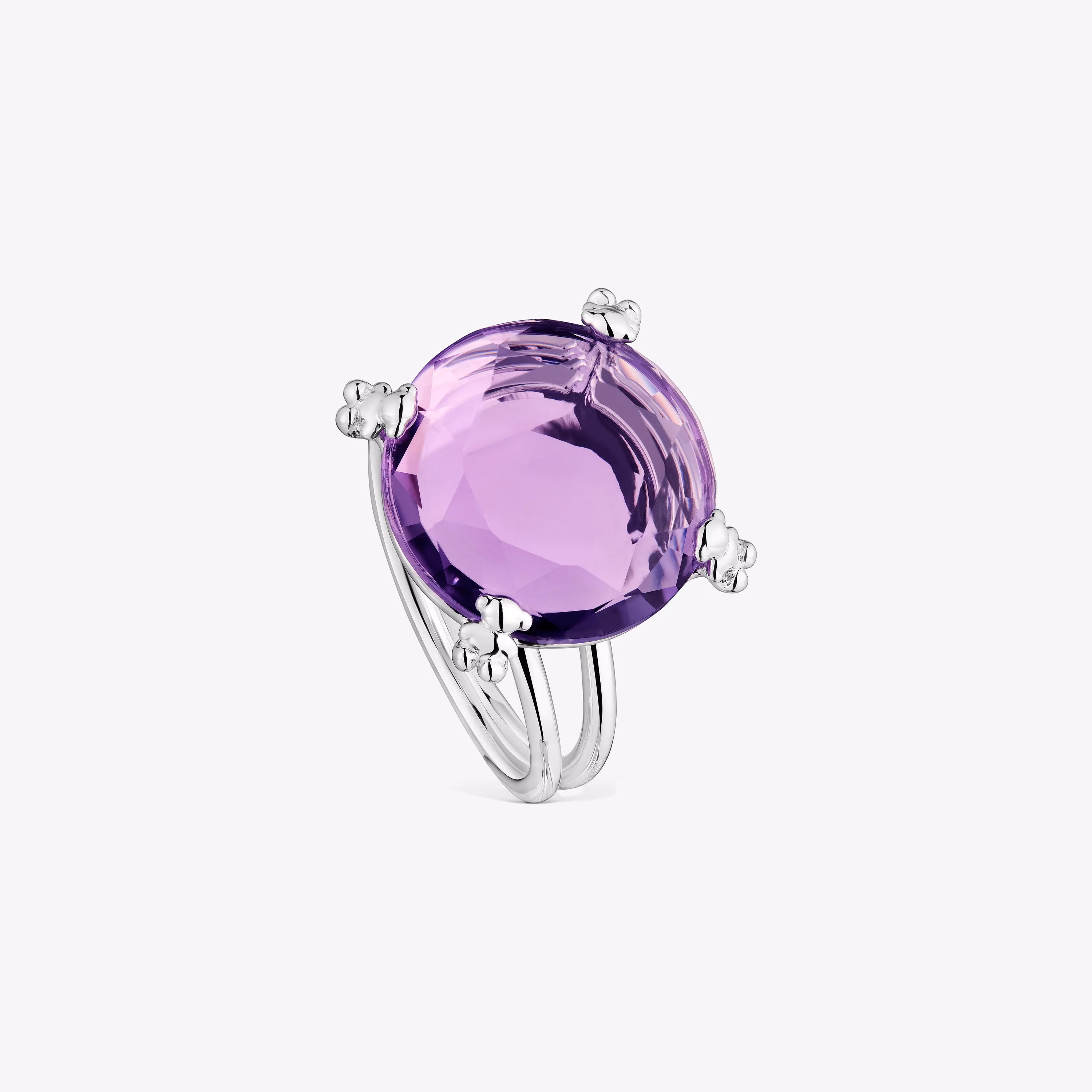 Anillo de plata y amatista Color Pills