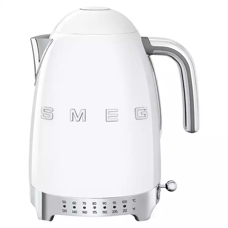 Smeg 50's Style Retro Variable Temperature Kettle - White