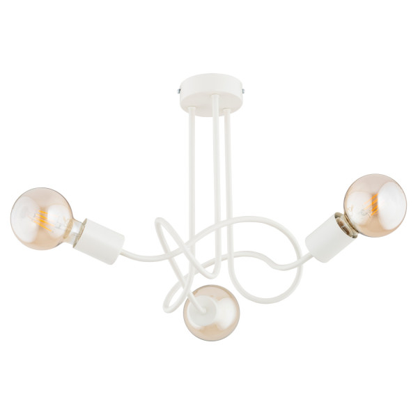 Lampa sufitowa kremowa WINGO 3xE27x15W wym: 36x41x41 cm Alfa