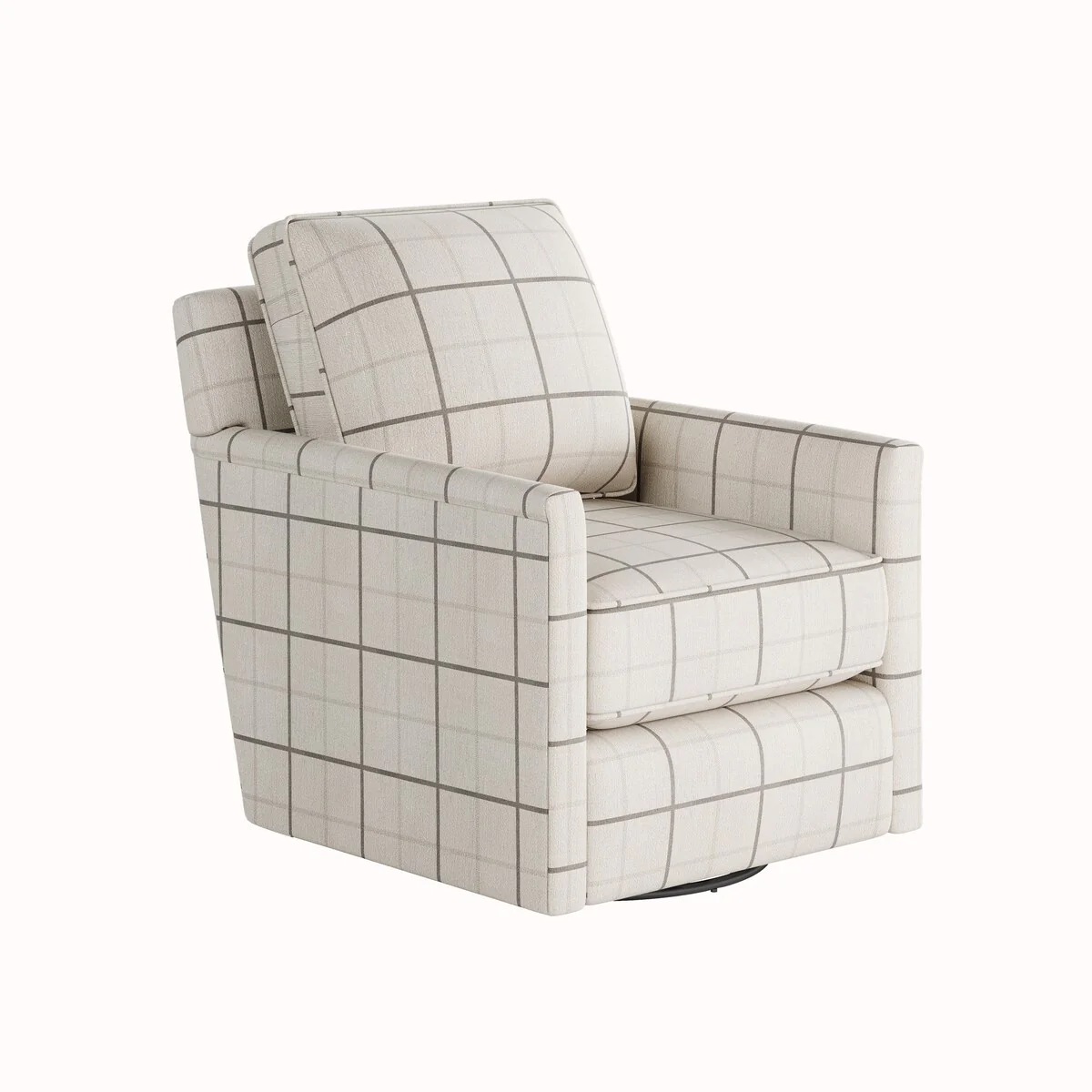 Windowpane Chalk Swivel Glider