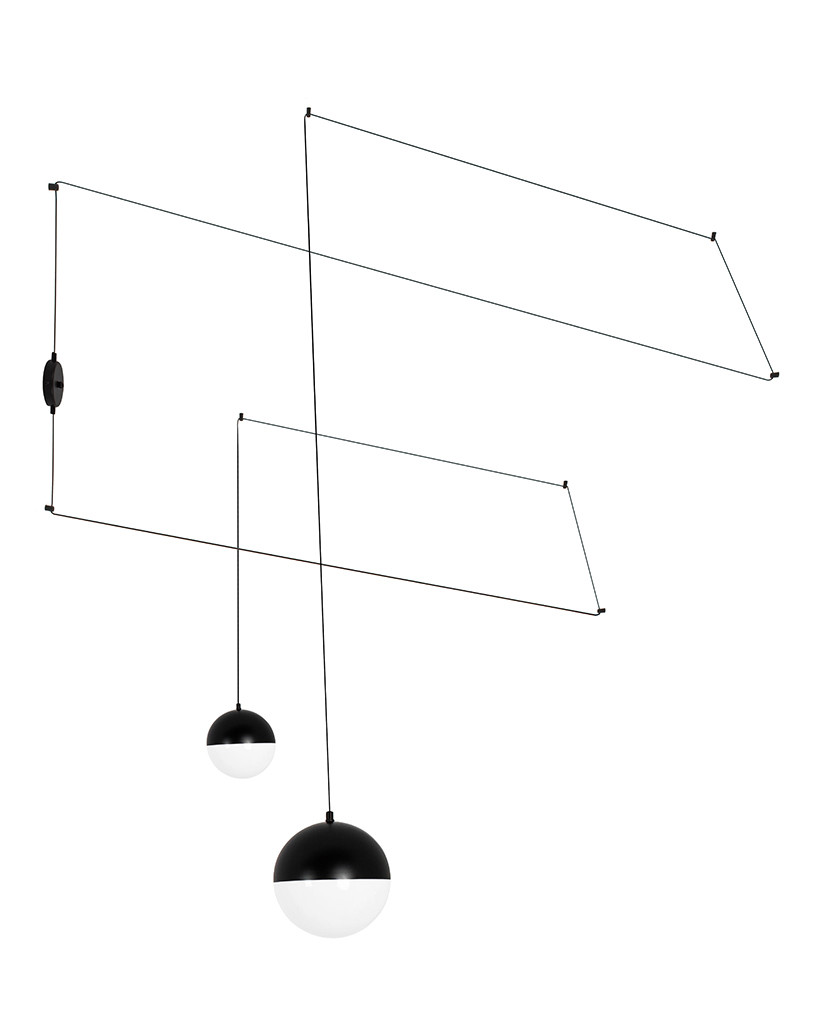 MOOSEE lampa ścienna BOWL DUO czarna