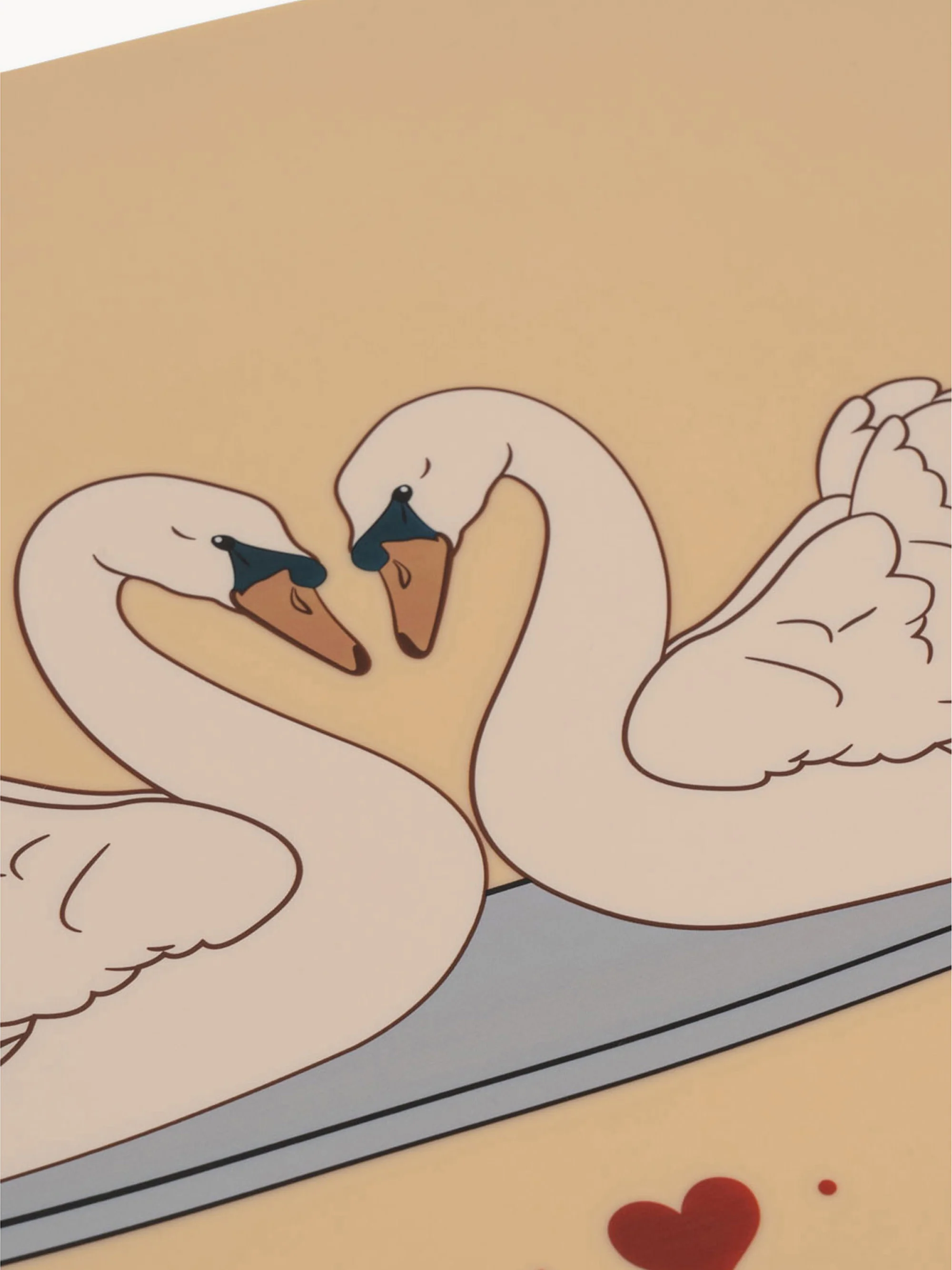 Kinder-Silikon-Tischset Swan