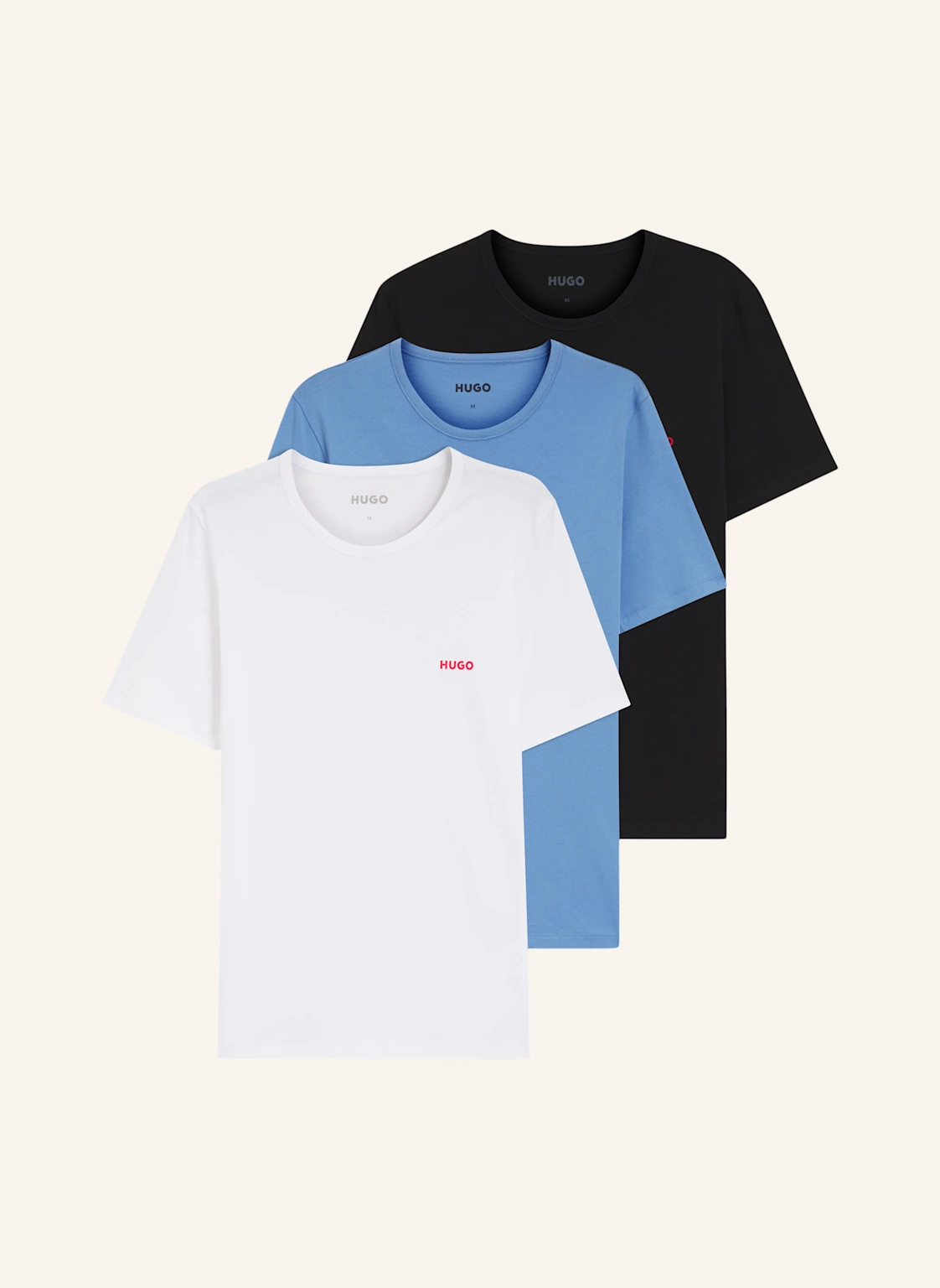HUGO 3Er-Pack T-Shirts T-SHIRT RN TRIPLET P Regular Fit