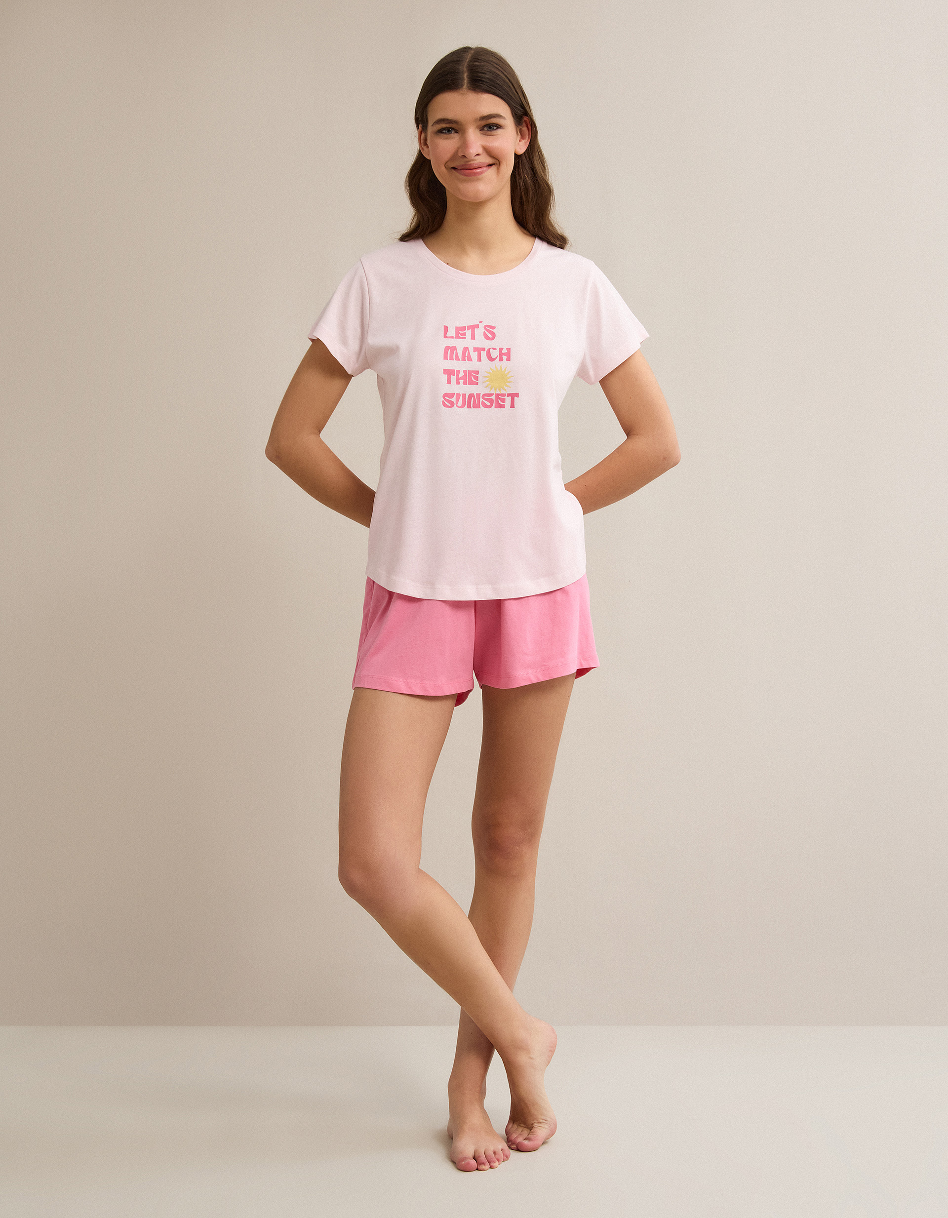 Pijama, Mulher, Rosa Claro
