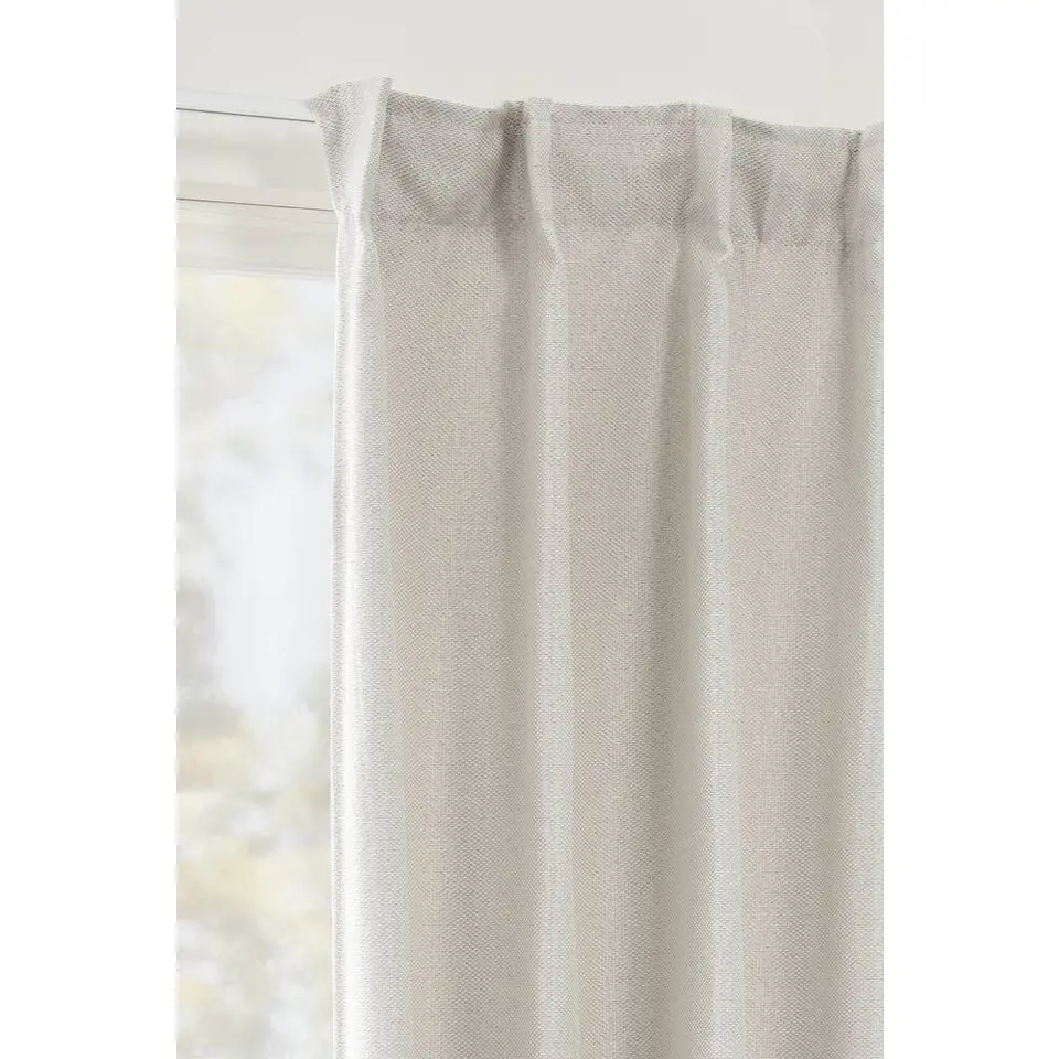 Gordijn Luca - zand - 140x280 cm (1 stuk)