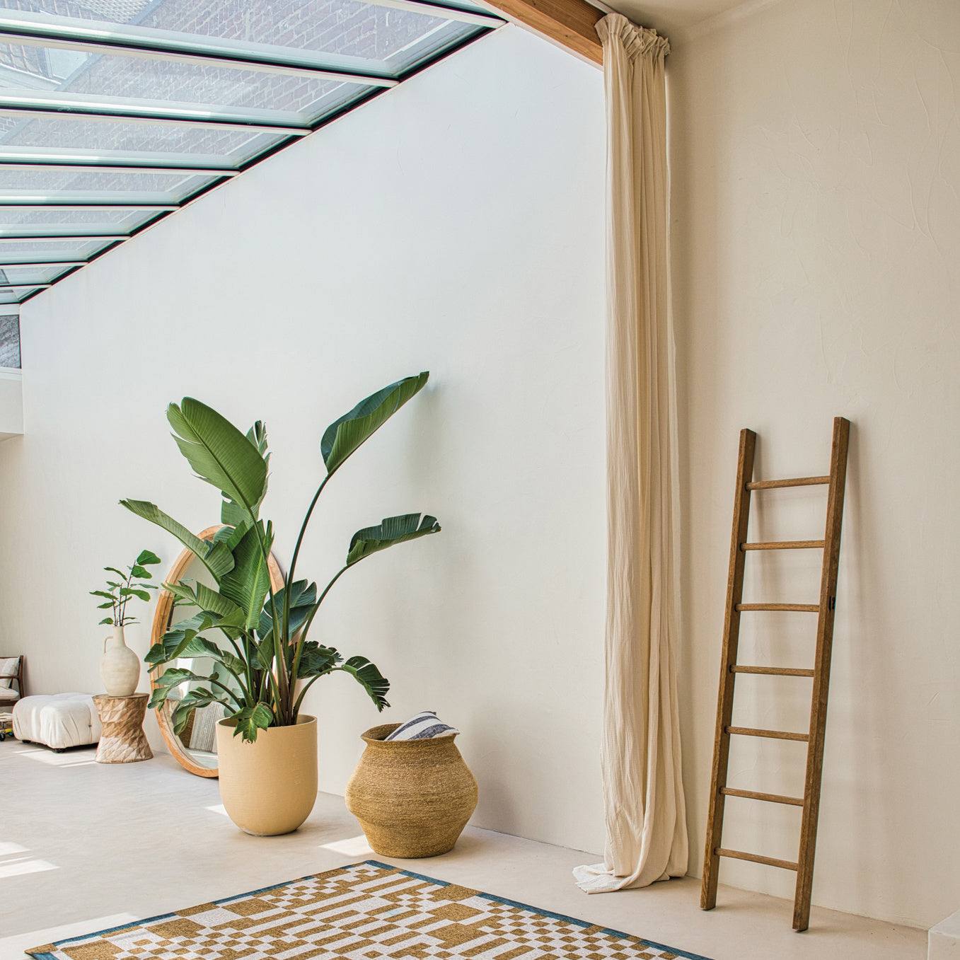 Louis de Poortere Craft Chess Vloerkleed 280 x 390 cm - Honey