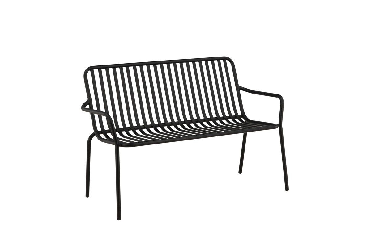 Rebellenclub Tuinbank Electra - 130 x 64 cm - Zwart