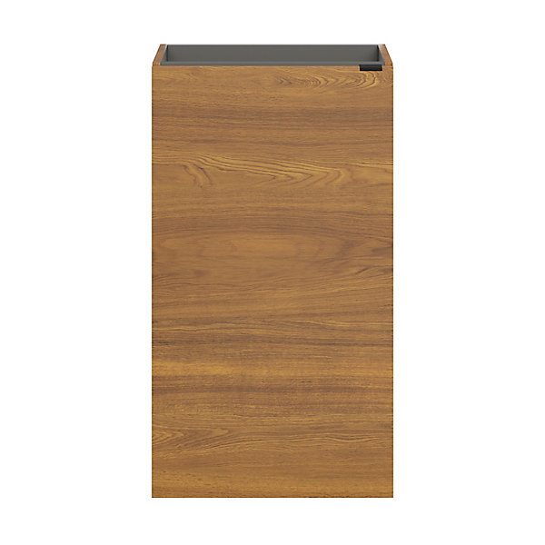 Meuble lave mains à poser effet noyer l.44 x H.79 x P.23 cm, GoodHome Imandra