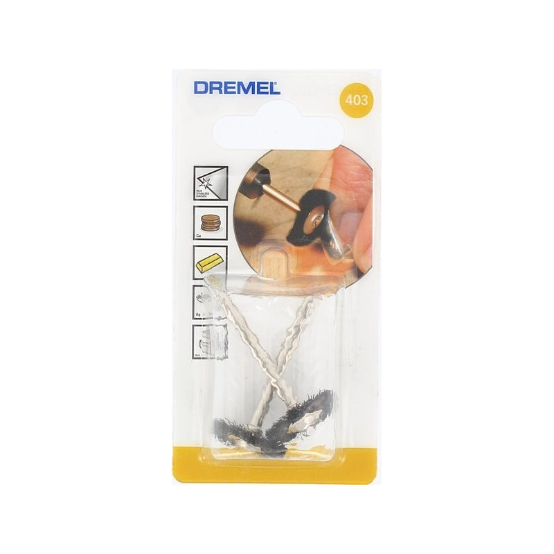 Brosse de nettoyage synthétique Ø 19 mm 2 pièces DREMEL