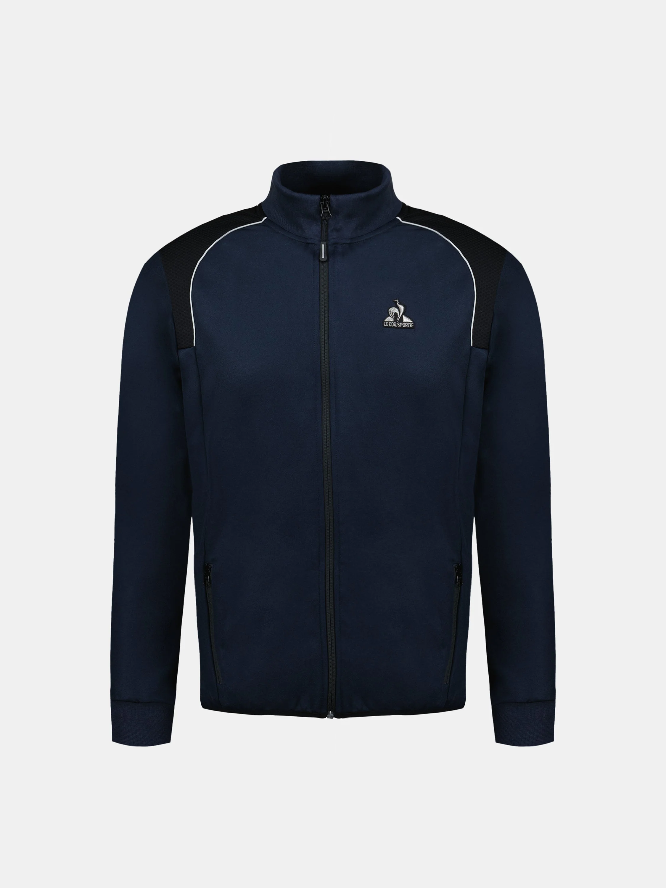 Veste zippée Coq d'argent avec empiècements épaules texturés