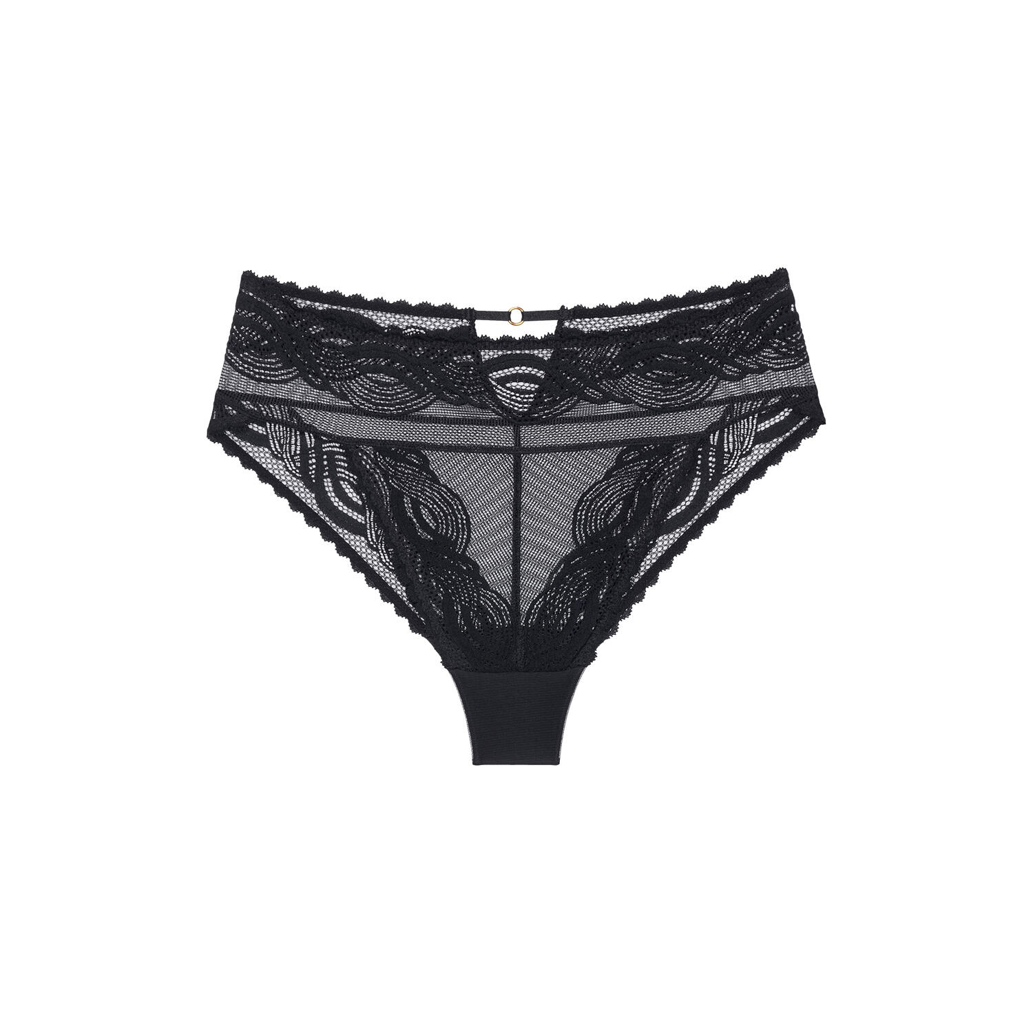 Hypnotic Spotlight High Leg Brazilian, black