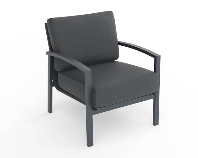 Jette 7 Seater Low Dining Bundle - Gunmetal Grey