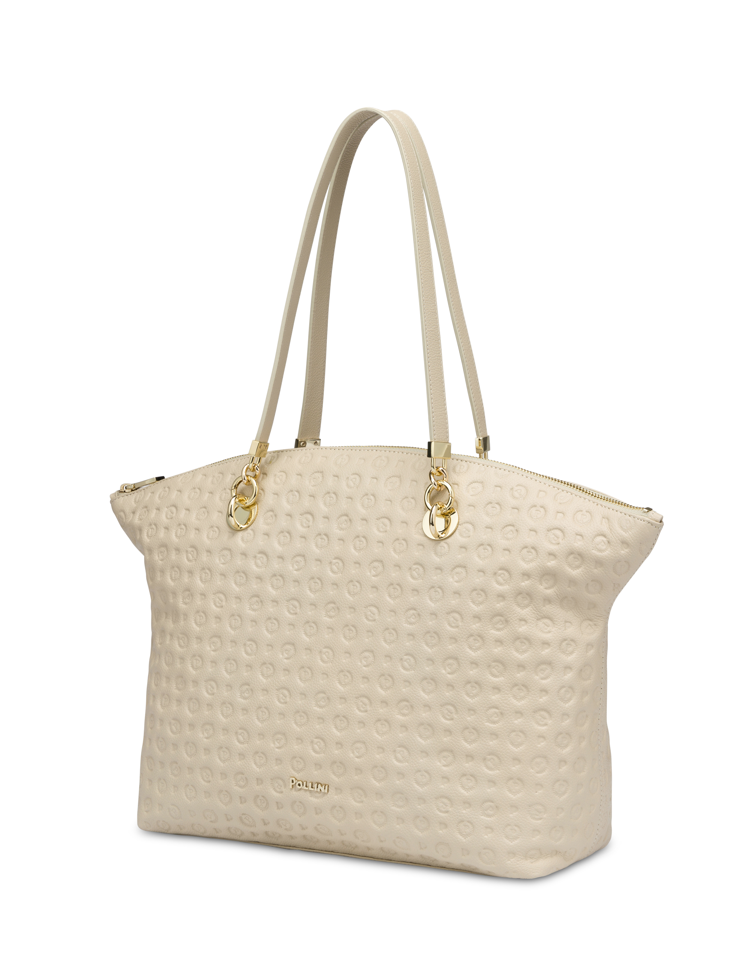 Tote Bag Heritage Logo Embossed Avorio