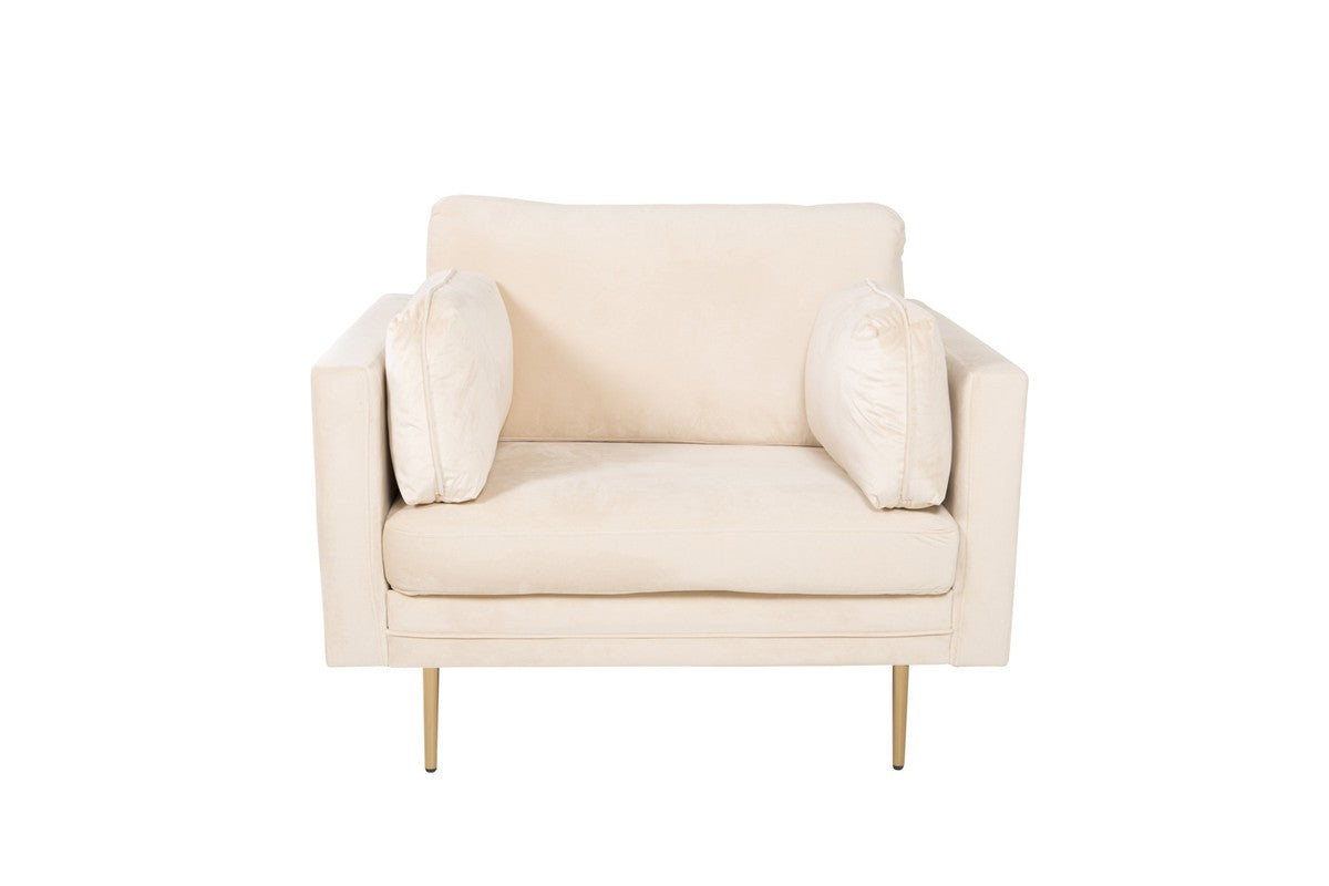 Renzo Fauteuil - Beige Velours