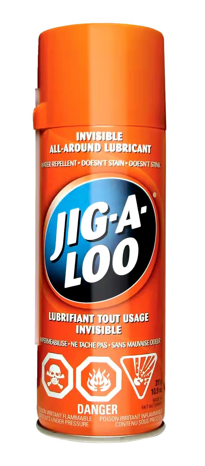 JIG-A-LOO Invisible All-Around Multi-Purpose Lubricant, Spray Can, 311-g