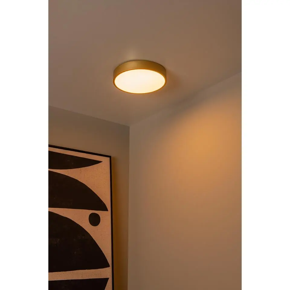 Lucide UNAR Plafonni&egrave;re - Mat Goud / Messing