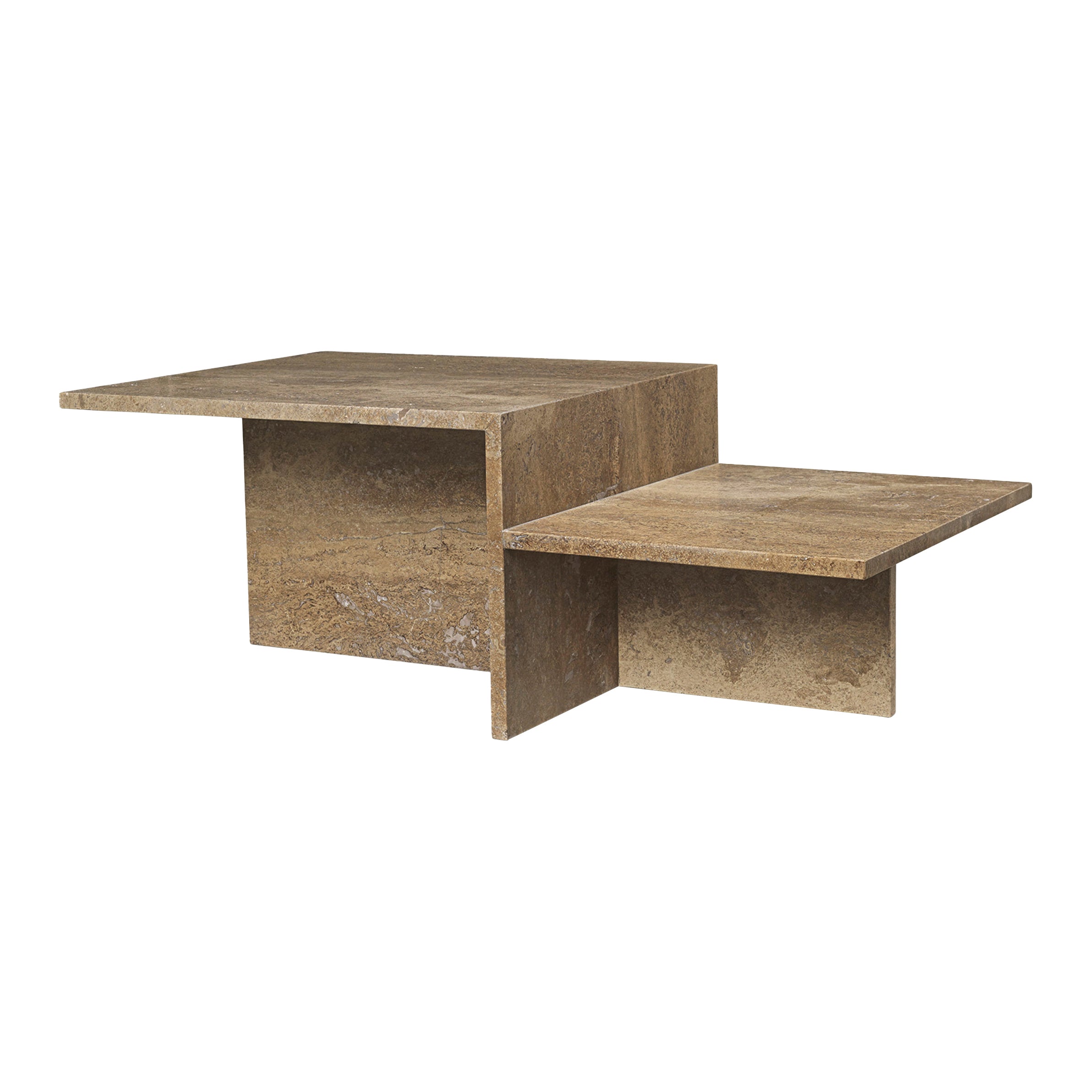 Ferm Living Distinct Salontafel - Travertine Dark Brown