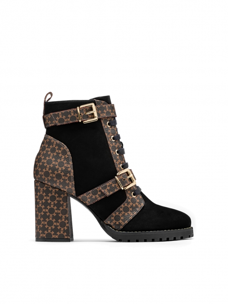 Ladies’ brown and black boots