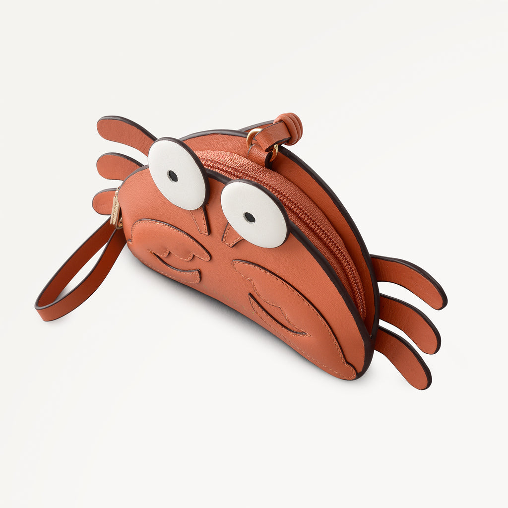 Clawde Crab - Leather Bag Charm