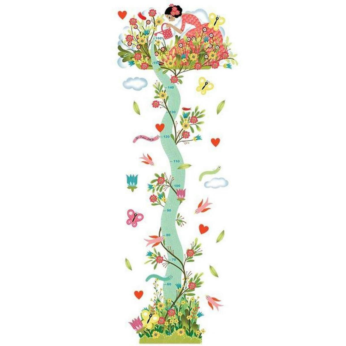 - Toise-stickers Jeune fille au jardin