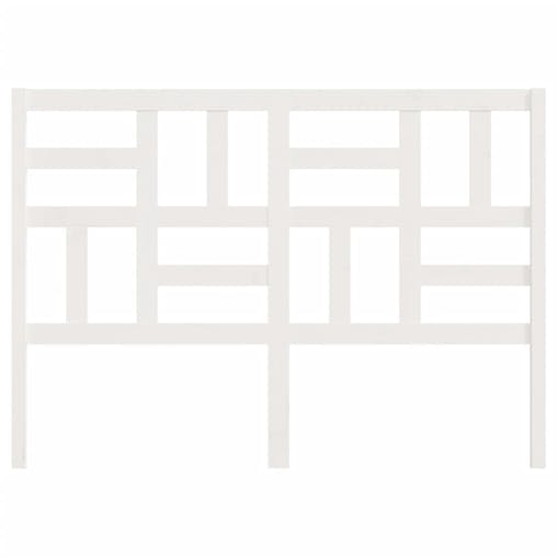 NNEVL Bed Headboard White 141x4x104 cm Solid Wood Pine