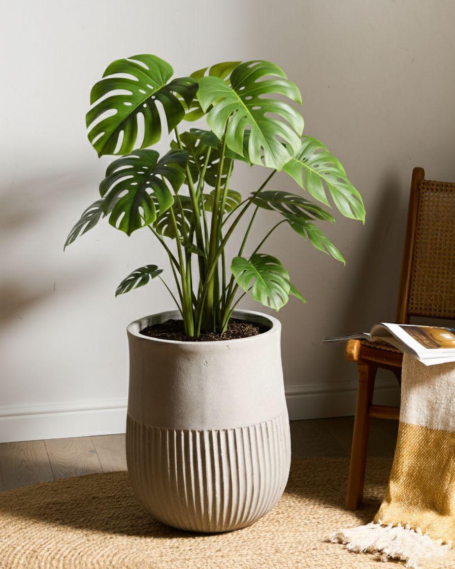Plant Pot PYLAROS 36 cm Grey