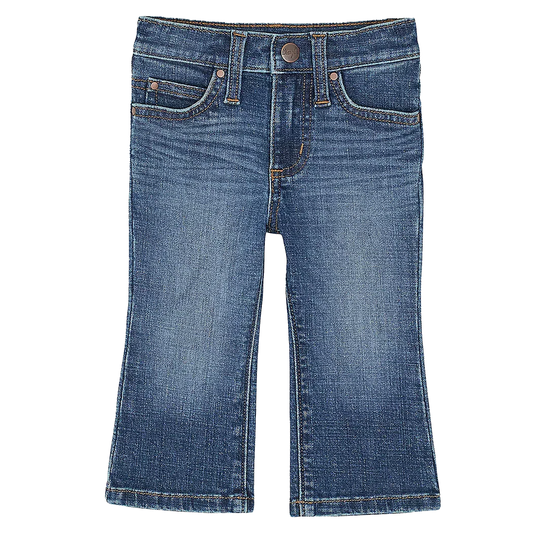 Джинсы Wrangler для девочек, модель W, расклешенные, с прострочкой.