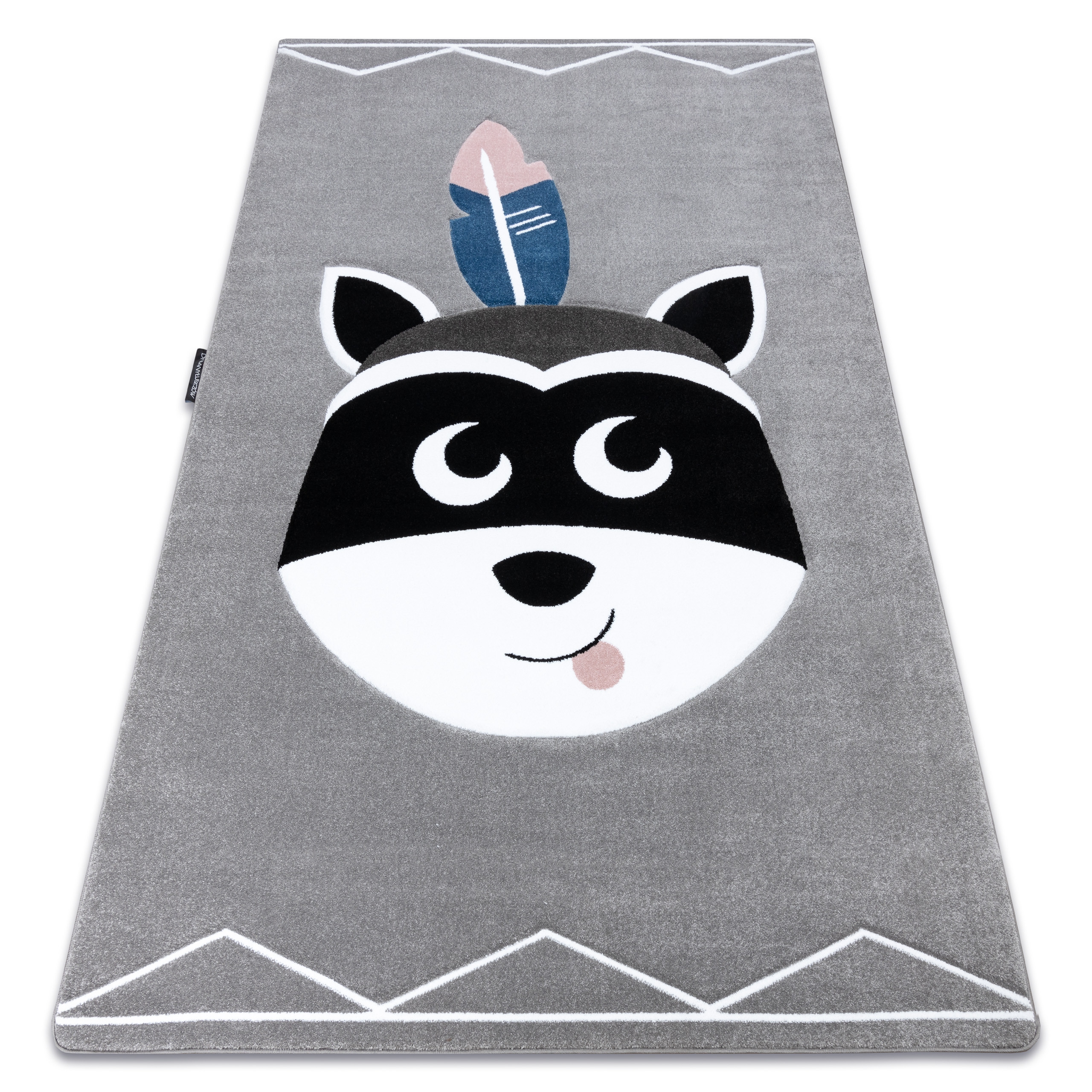 Dywan PETIT RACCOON MUKKI SZOP szary 140x190 cm