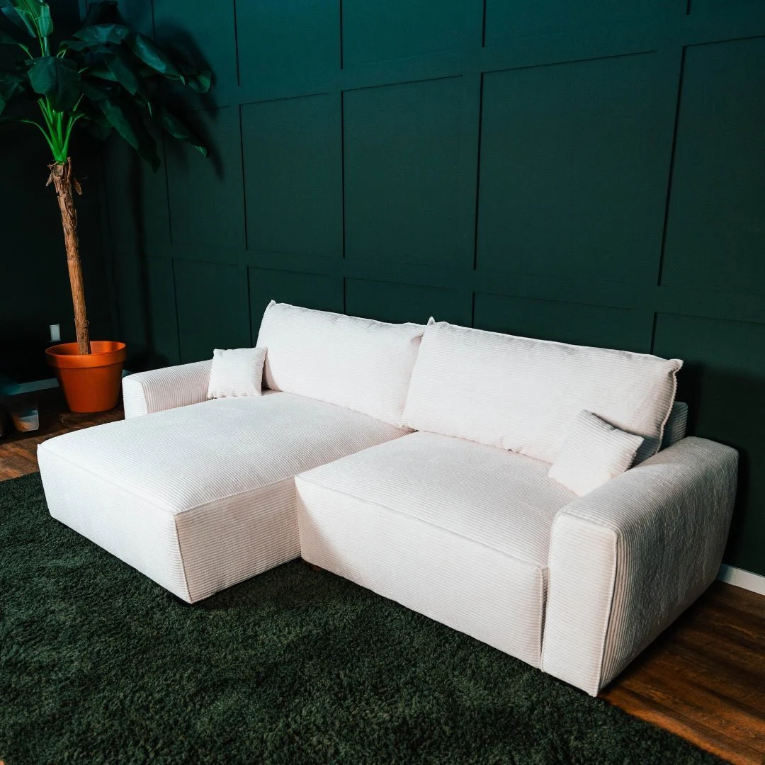 Sofá cama com chaise longue reversível LAUREN