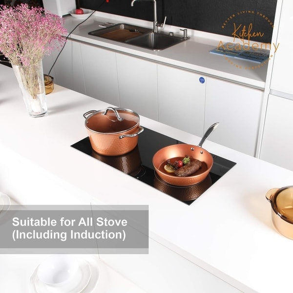 Kitchen Academy 10-piece Nonstick Induction Cookware Set