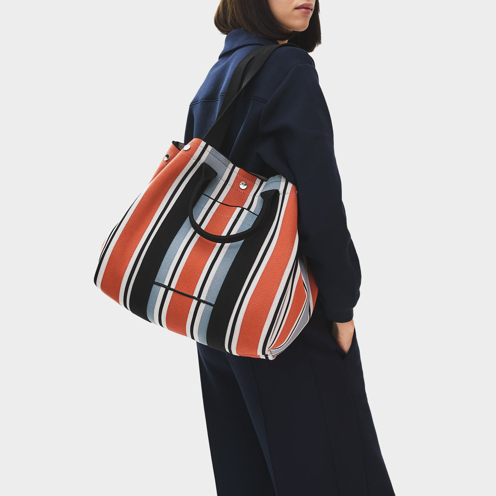 Hadleigh Place - Cabana Stripe - Large Open Top Tote