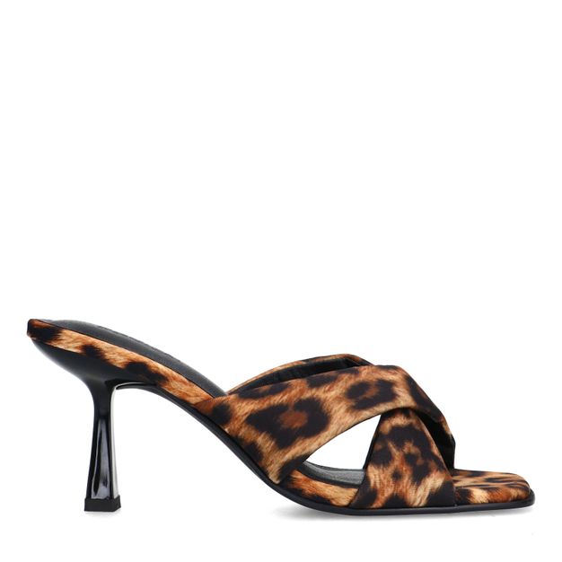 Leopard muiltjes met hak